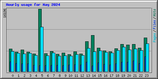 Hourly usage for May 2024
